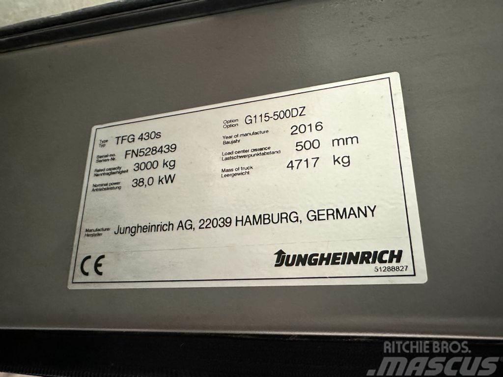 Jungheinrich TFG 430s - TRIPLEX 5 m LPG heftrucks