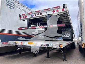 Utility 48' 4000AE COMBO FLATBED, CLOSED TANDEM, AIR RIDE,