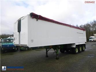 Fruehauf Tipper trailer alu 48.7 m3 + tarpaulin