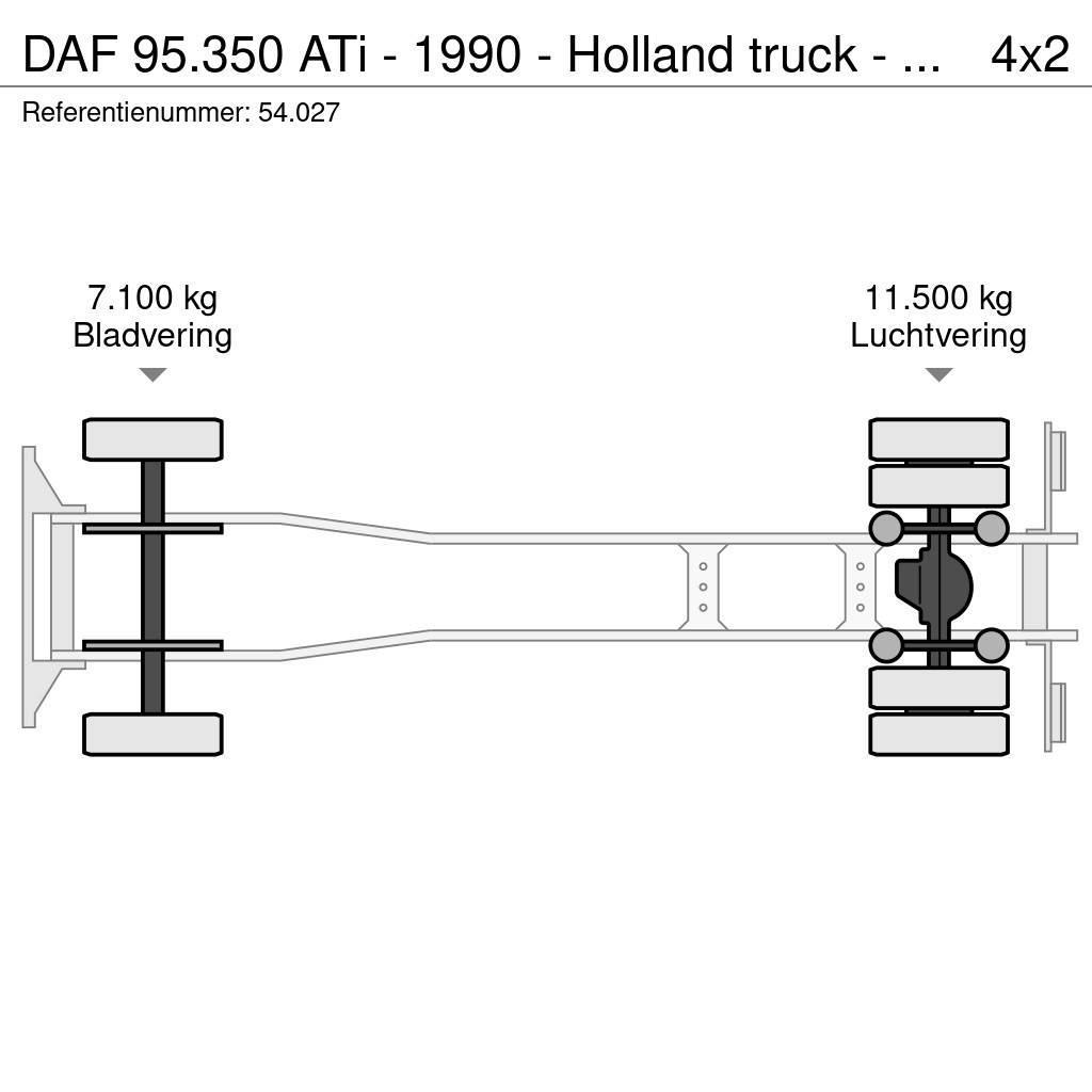 DAF 95.350 ATi - 1990 - Holland truck - Manual injecto Bakwagens met gesloten opbouw