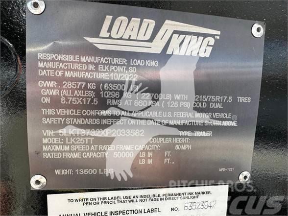 Load King LK25TT TILT DECK TRAILER, 50K CAPACITY, SPRING RID Diepladers