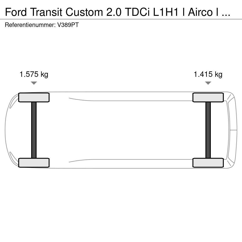 Ford Transit Custom 2.0 TDCi L1H1 l Airco l Navi l Trek Gesloten opbouw