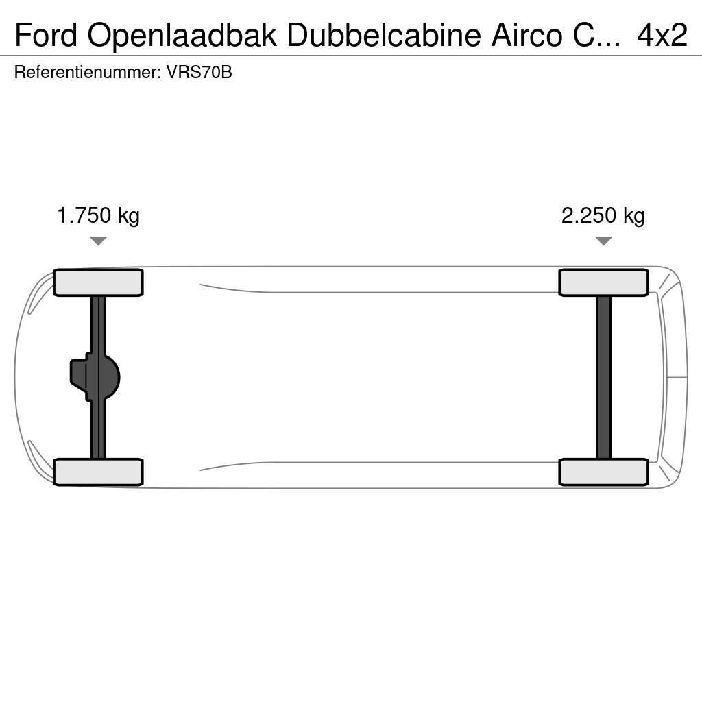 Ford Openlaadbak Dubbelcabine Airco Cruisecontrol Nieuw Bestelwagens met open laadbak