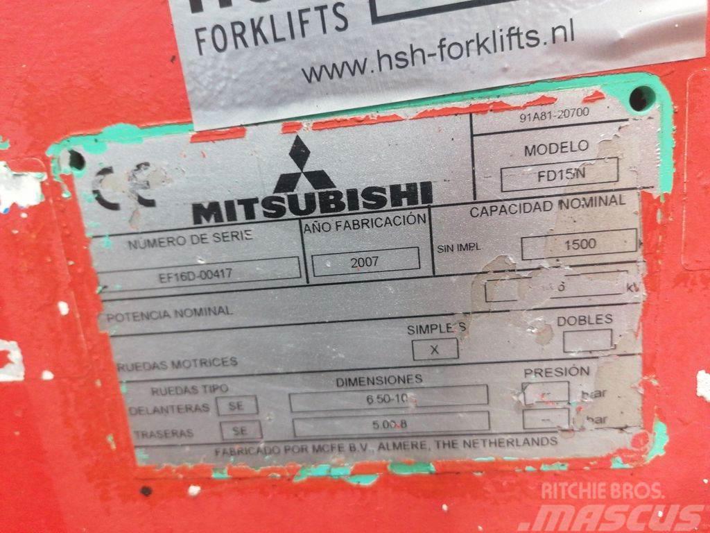 Mitsubishi FD15N Diesel heftrucks