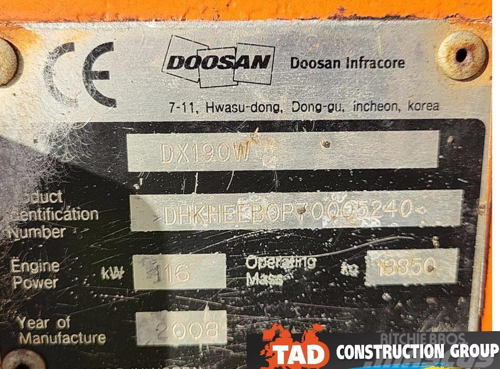 Doosan DX 190 W Wielgraafmachines