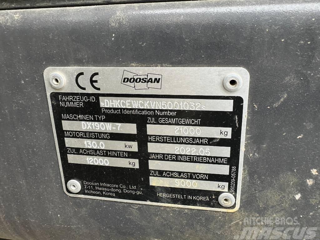 Doosan DX 190 W-7 Wielgraafmachines