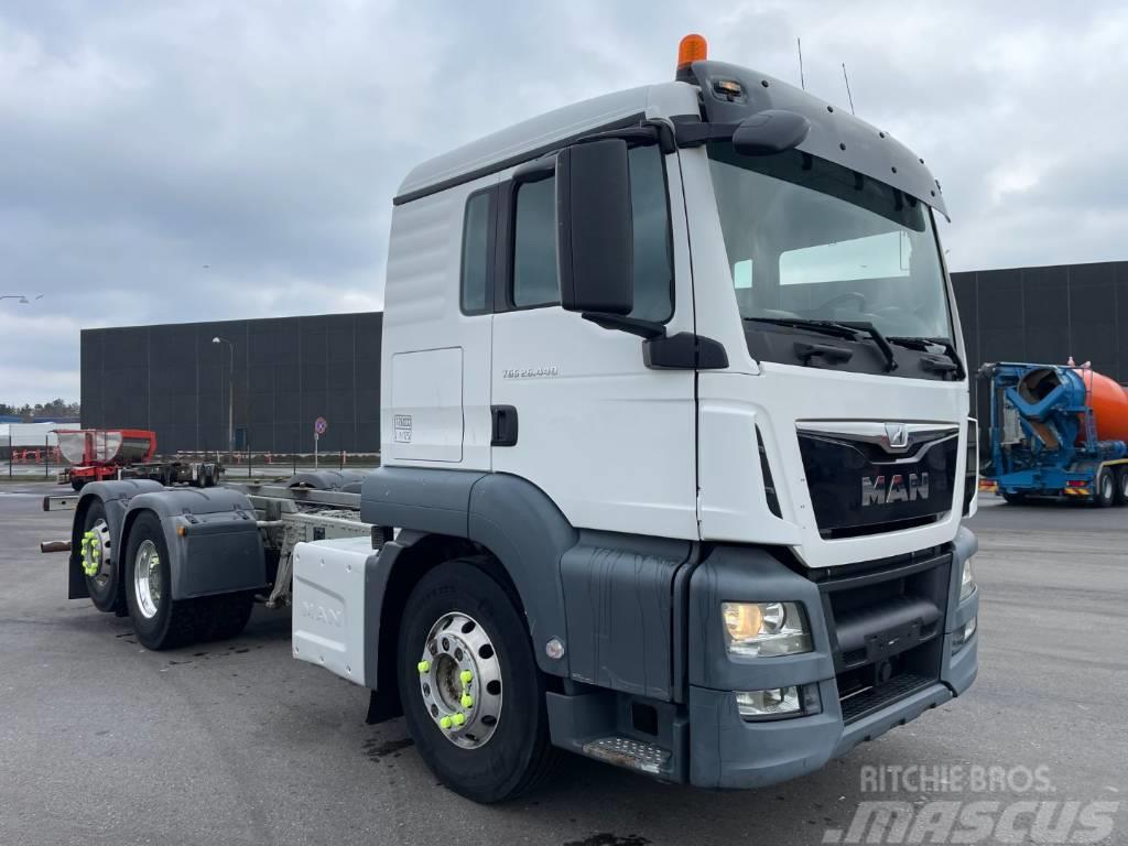 MAN TGS 26.440 6x2*4 ADR Chassis Euro 6 Chassis met cabine