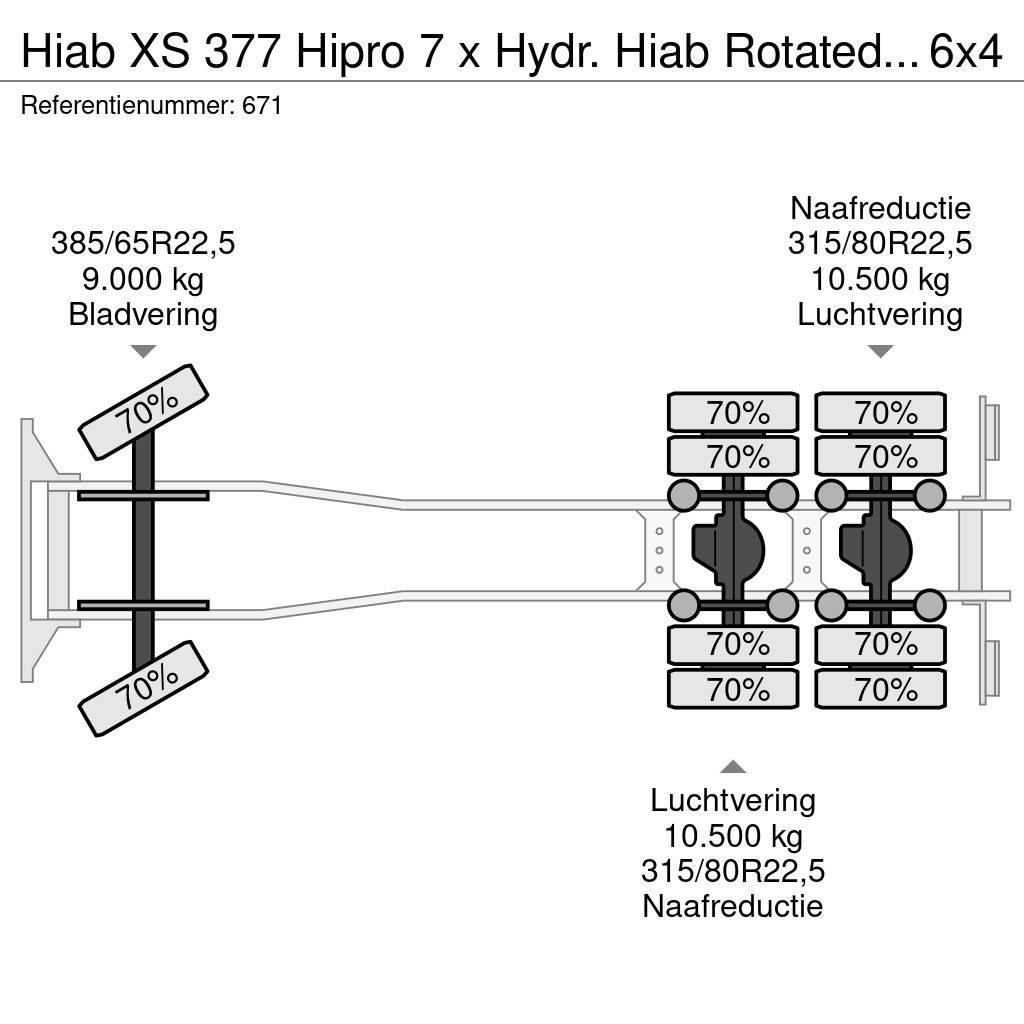 Hiab XS 377 Hipro 7 x Hydr. Hiab Rotated Clamp Mercedes Kranen voor alle terreinen