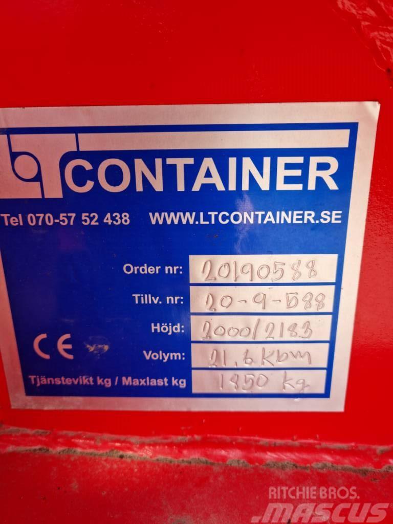 LT Spannmålscontainer 21,6 kubik, Rullkapell Speciale containers