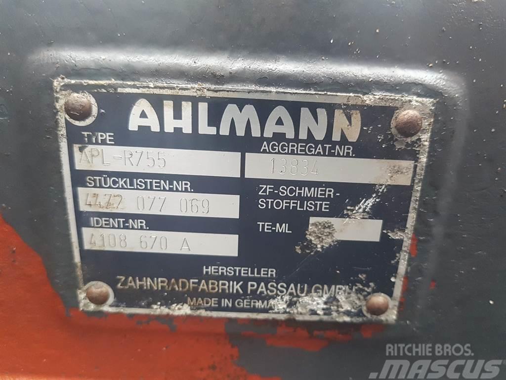 Ahlmann AZ14-ZF APL-R755-4472077069/4108670A-Axle/Achse/As Assen