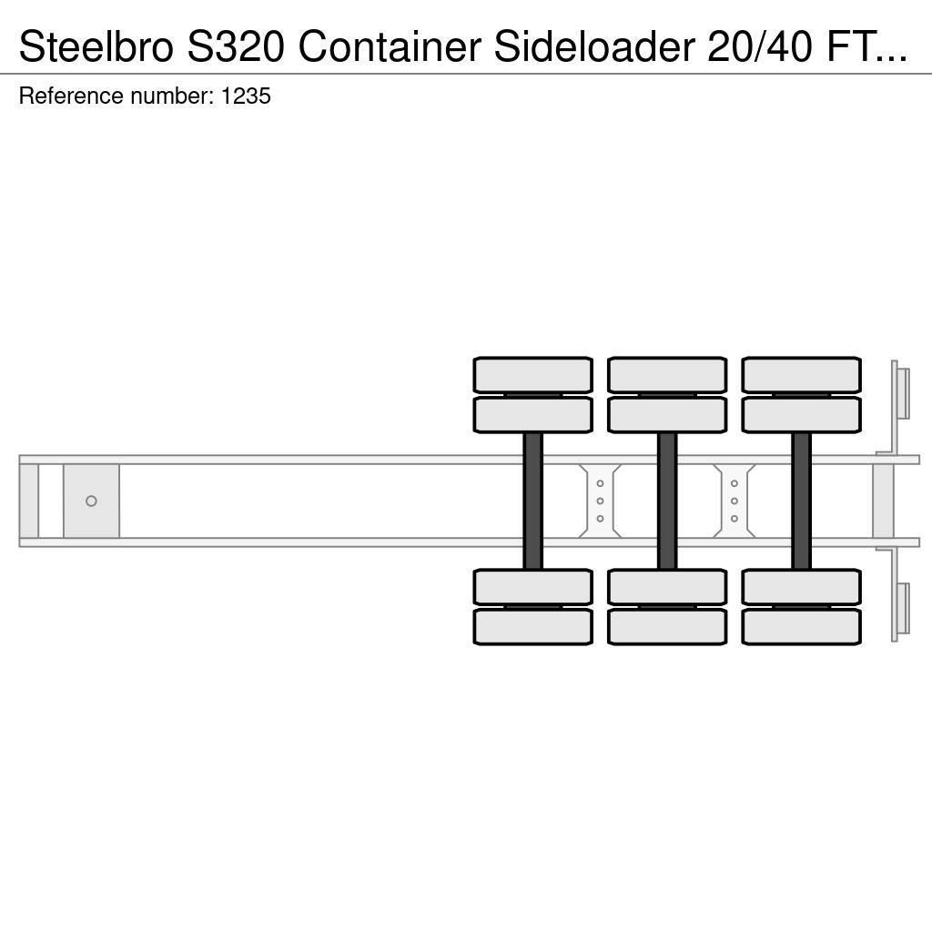 Steelbro S320 Container Sideloader 20/40 FT Remote 3 Axle 1 Containerchassis