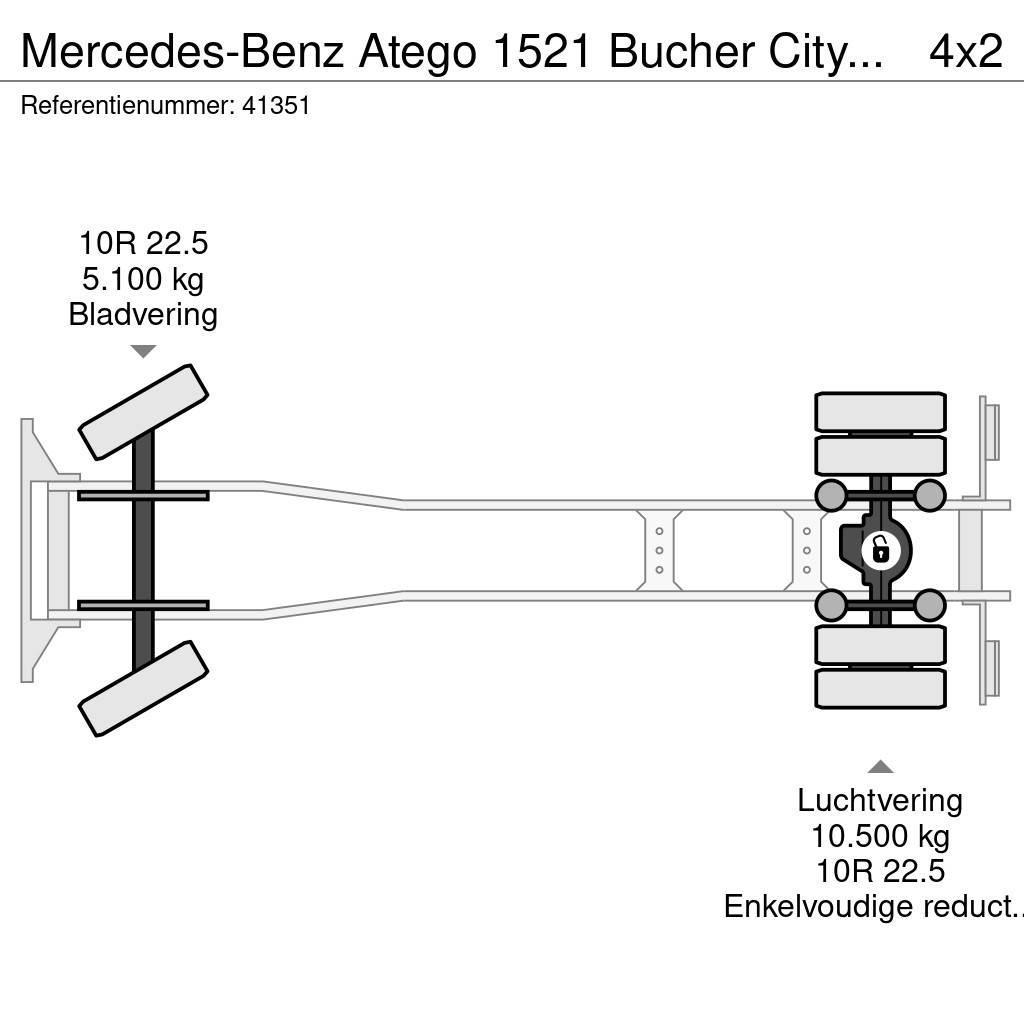 Mercedes-Benz Atego 1521 Bucher Cityfant 6000 Veegwagens