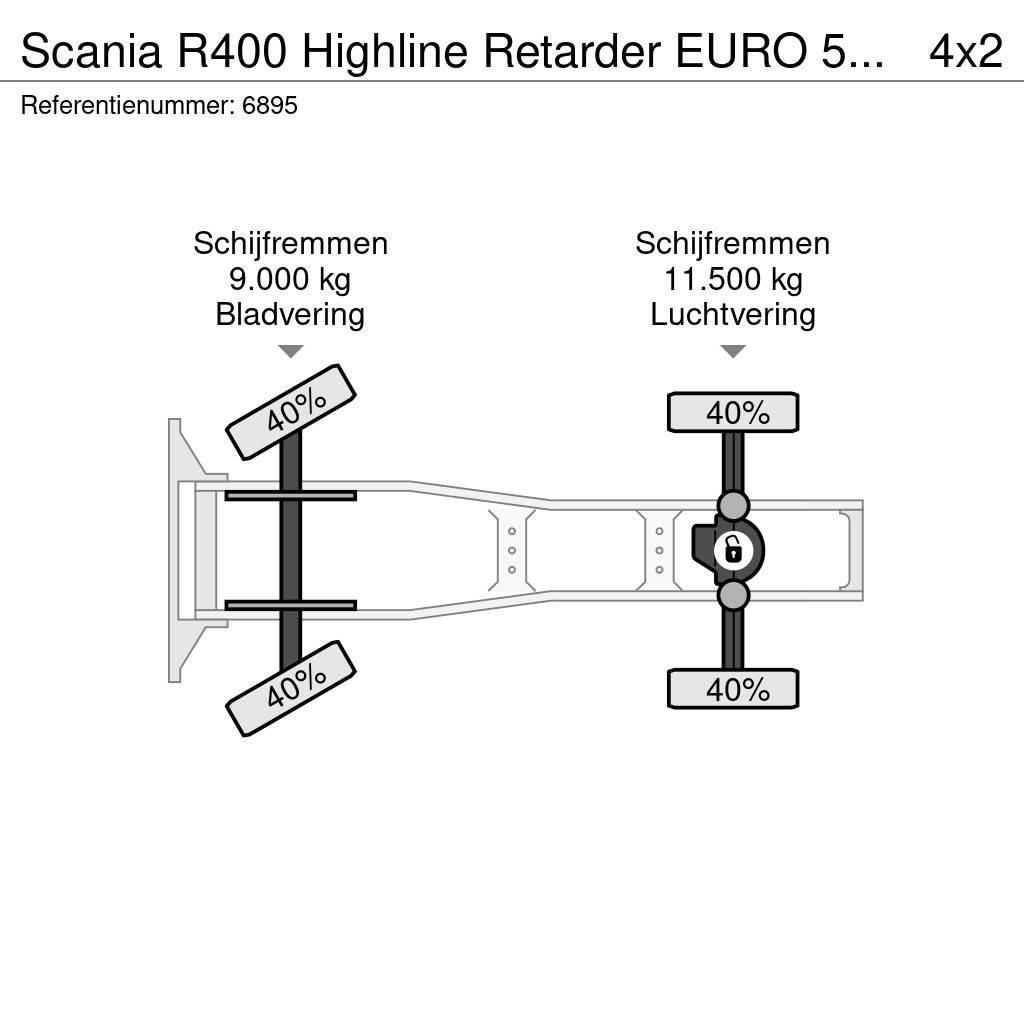 Scania R400 Highline Retarder EURO 5 NL Truck Trekkers