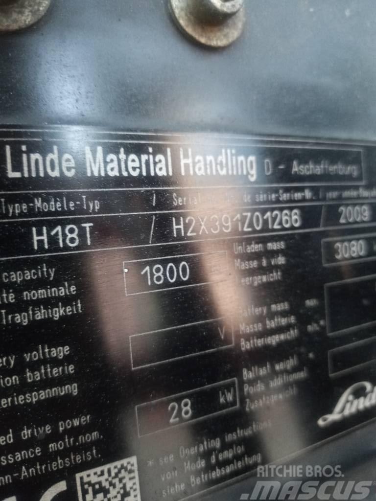 Linde H 18 T LPG heftrucks