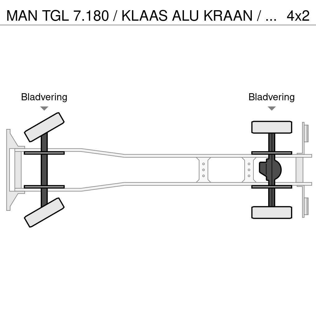MAN TGL 7.180 / KLAAS ALU KRAAN / LOW KM / HOLLAND TRU Kranen voor alle terreinen