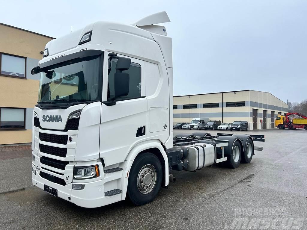Scania R650 6X4 EURO6 + RETARDER Chassis met cabine