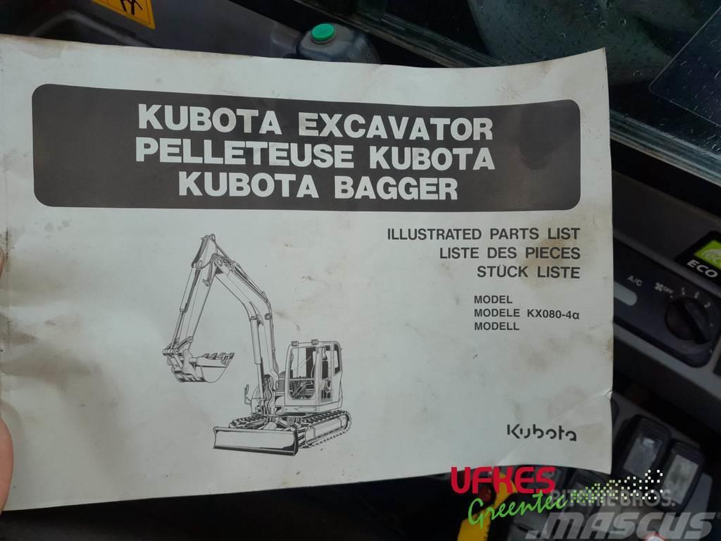 Kubota KX080-4 Alpha Midigraafmachines 7t - 12t