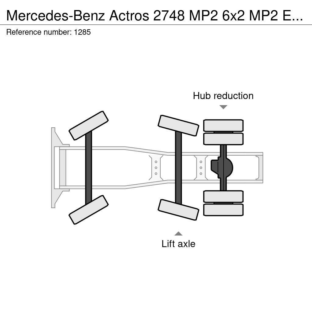Mercedes-Benz Actros 2748 MP2 6x2 MP2 EPS V6 Big Axle Hydraulic Trekkers