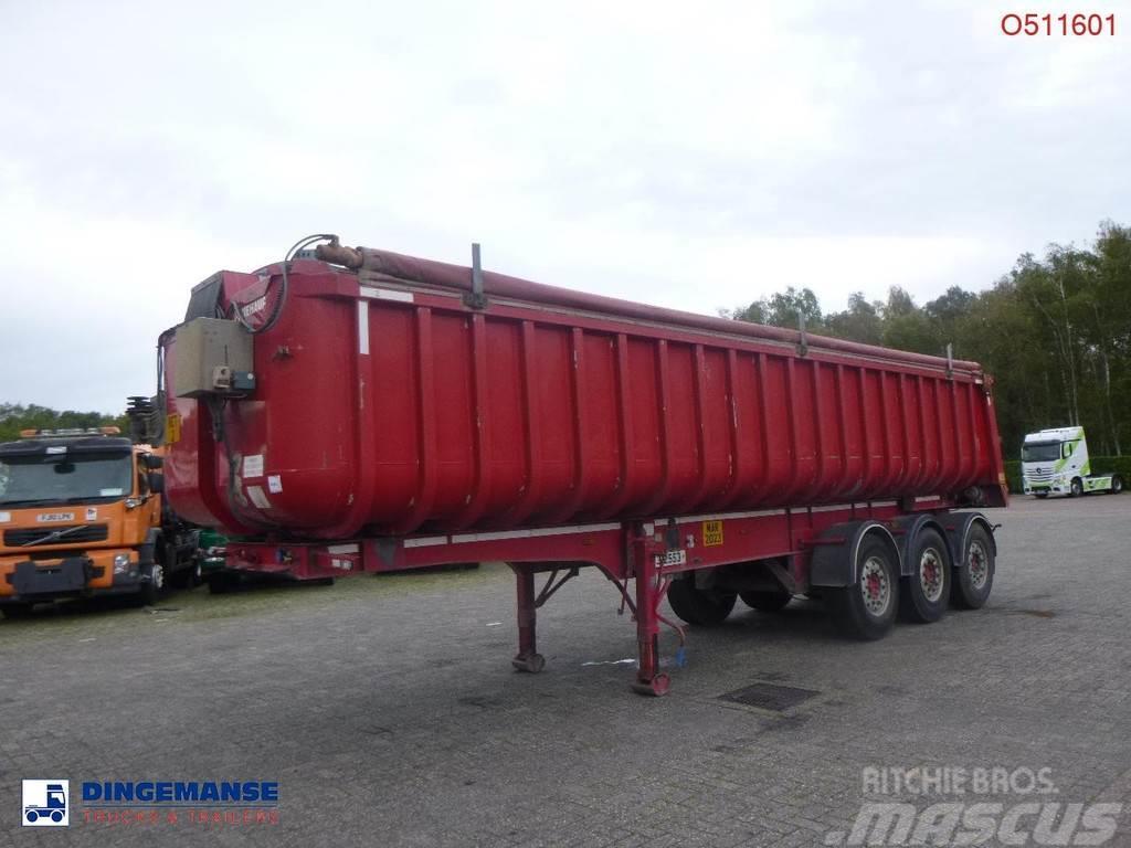 Fruehauf Tipper trailer alu 34.6 m3 + tarpaulin Kippers