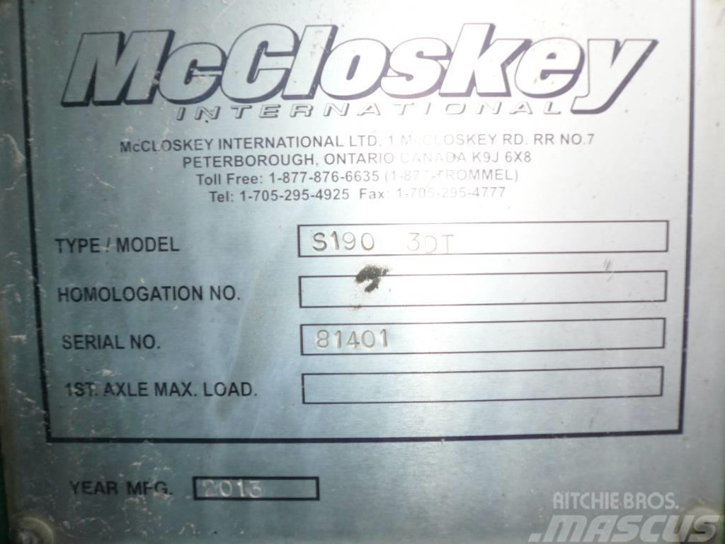 McCloskey S190 3D Mobiele zeefinstallaties