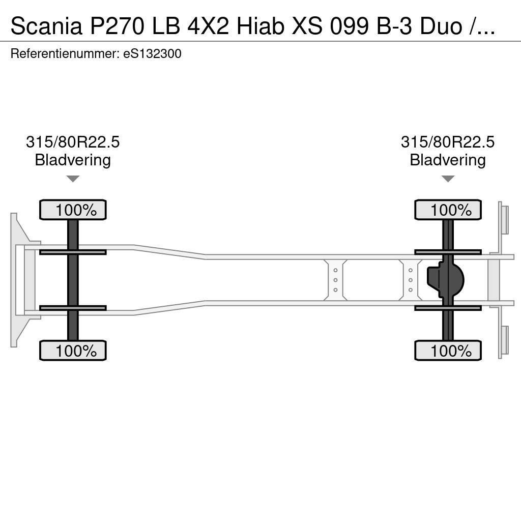 Scania P270 LB 4X2 Hiab XS 099 B-3 Duo / NEW/UNUSED Kranen voor alle terreinen