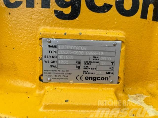 Engcon EC233-QS80-QS80-10, good condition Rotators