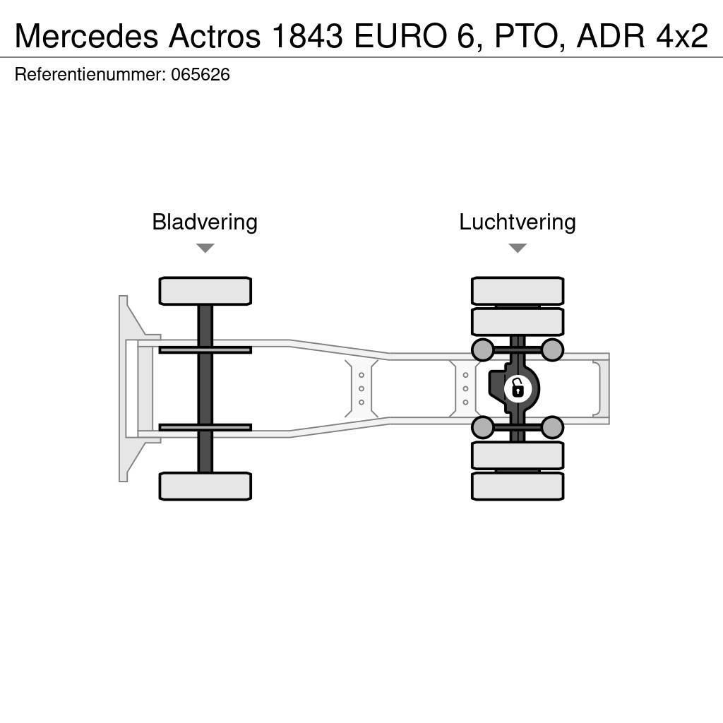Mercedes-Benz Actros 1843 EURO 6, PTO, ADR Trekkers