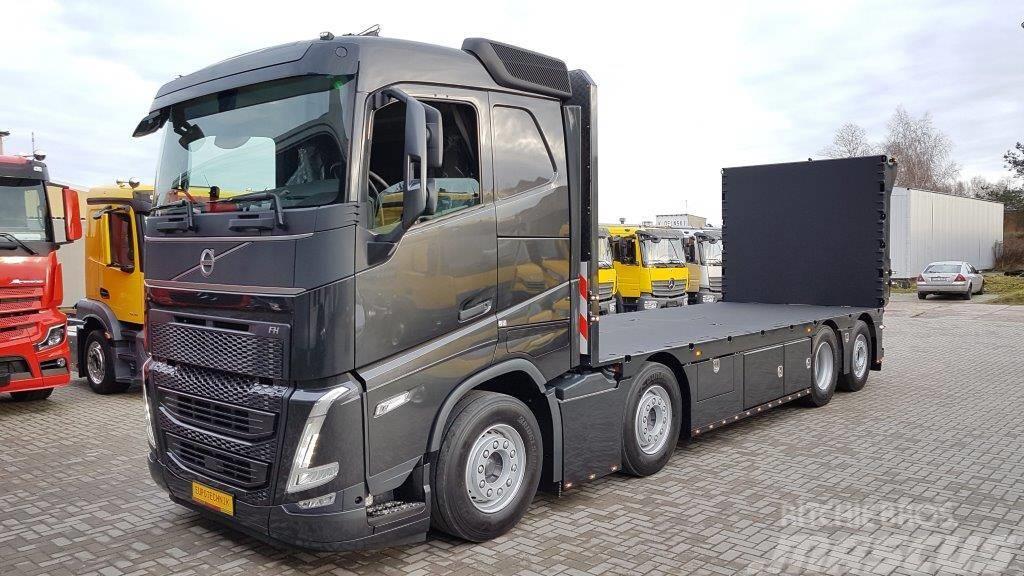 Volvo FH 500 "BAUSTELLENTAXI" Vrachtwagen met vlakke laadvloer en lier
