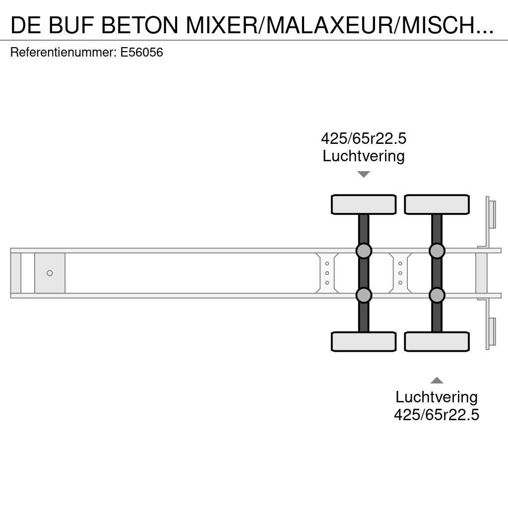  De Buf BETON MIXER/MALAXEUR/MISCHER 12m3+MOTOR/MOT Overige opleggers