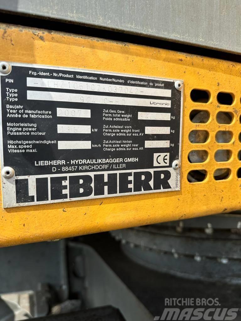 Liebherr A 924C-HD Wielgraafmachines