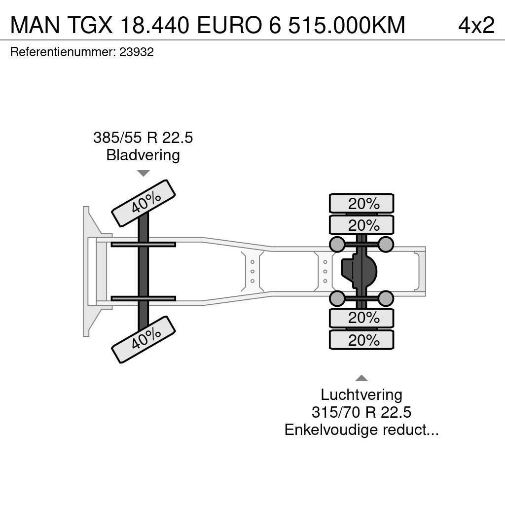 MAN TGX 18.440 EURO 6 515.000KM Trekkers