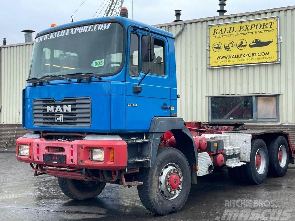 MAN 33.414 Heavy Duty Chassis 6x6 Full Spring Suspensi Chassis met cabine