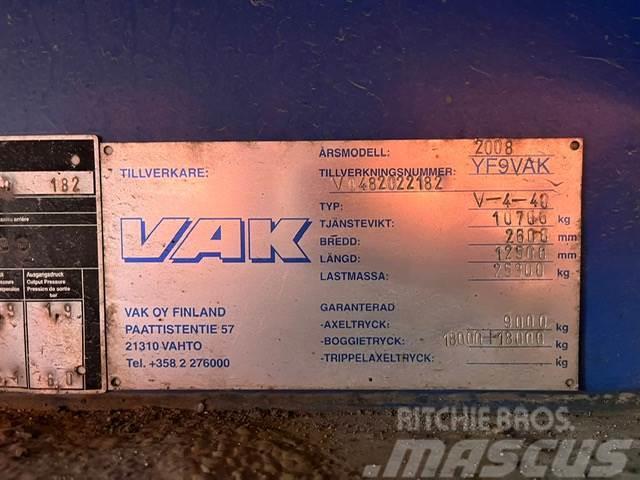 VAK V-4-40 VECTOR 1850 / BOX L=12385 mm Koel-vries trailer
