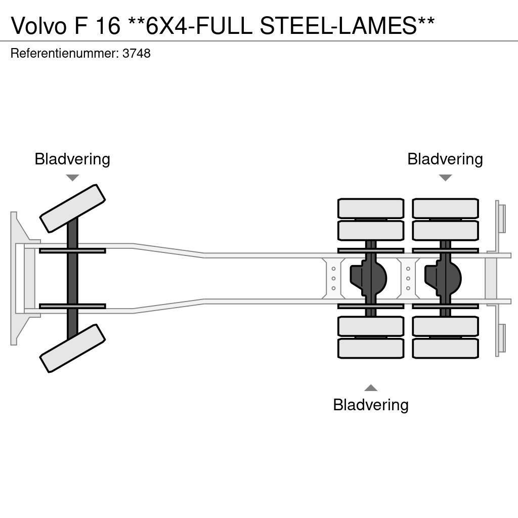 Volvo F 16 **6X4-FULL STEEL-LAMES** Chassis met cabine