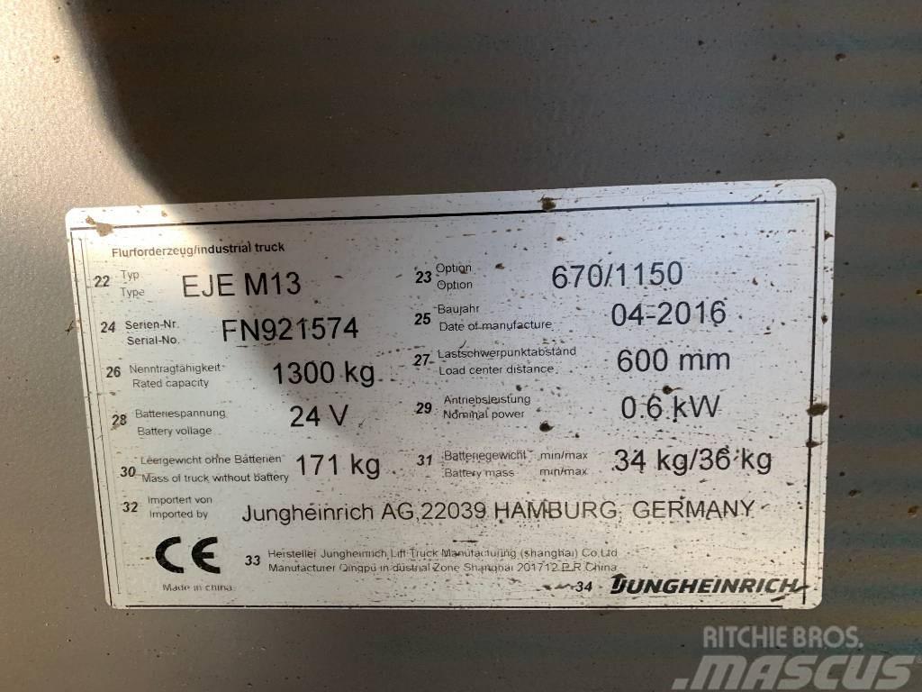 Jungheinrich EJE M13 Electro-pallettrucks