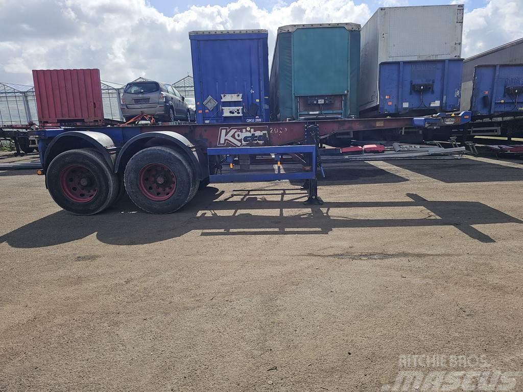 Köhler Elmshorn 20 ft container chassis  steel springs do Containerchassis
