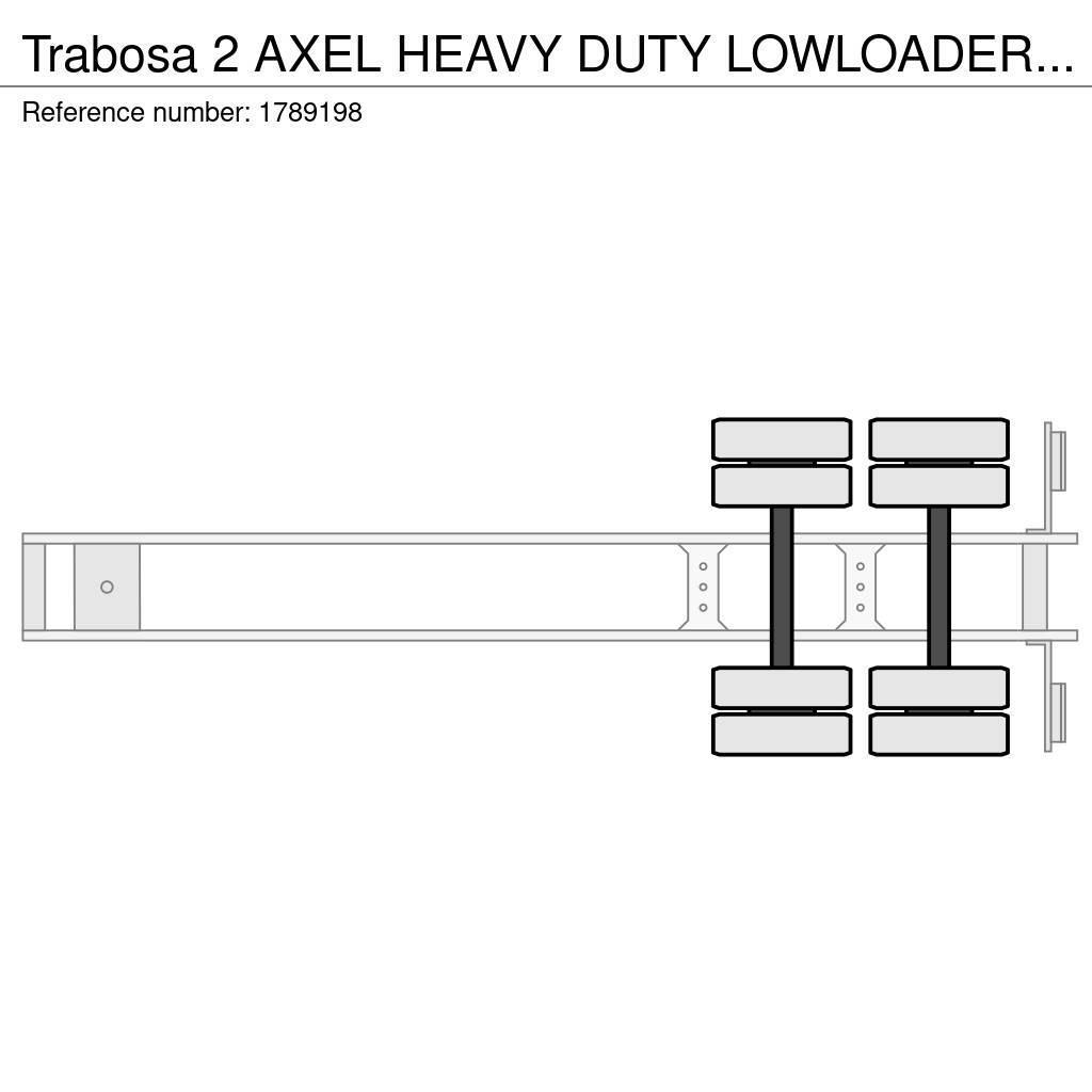Trabosa 2 AXEL HEAVY DUTY LOWLOADER TANK TRANSPORT Diepladers