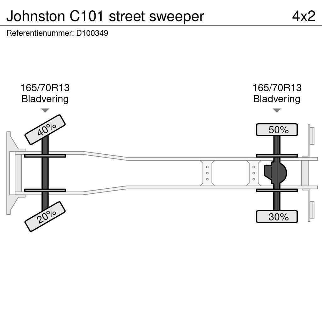 Johnston C101 street sweeper Kolkenzuigers