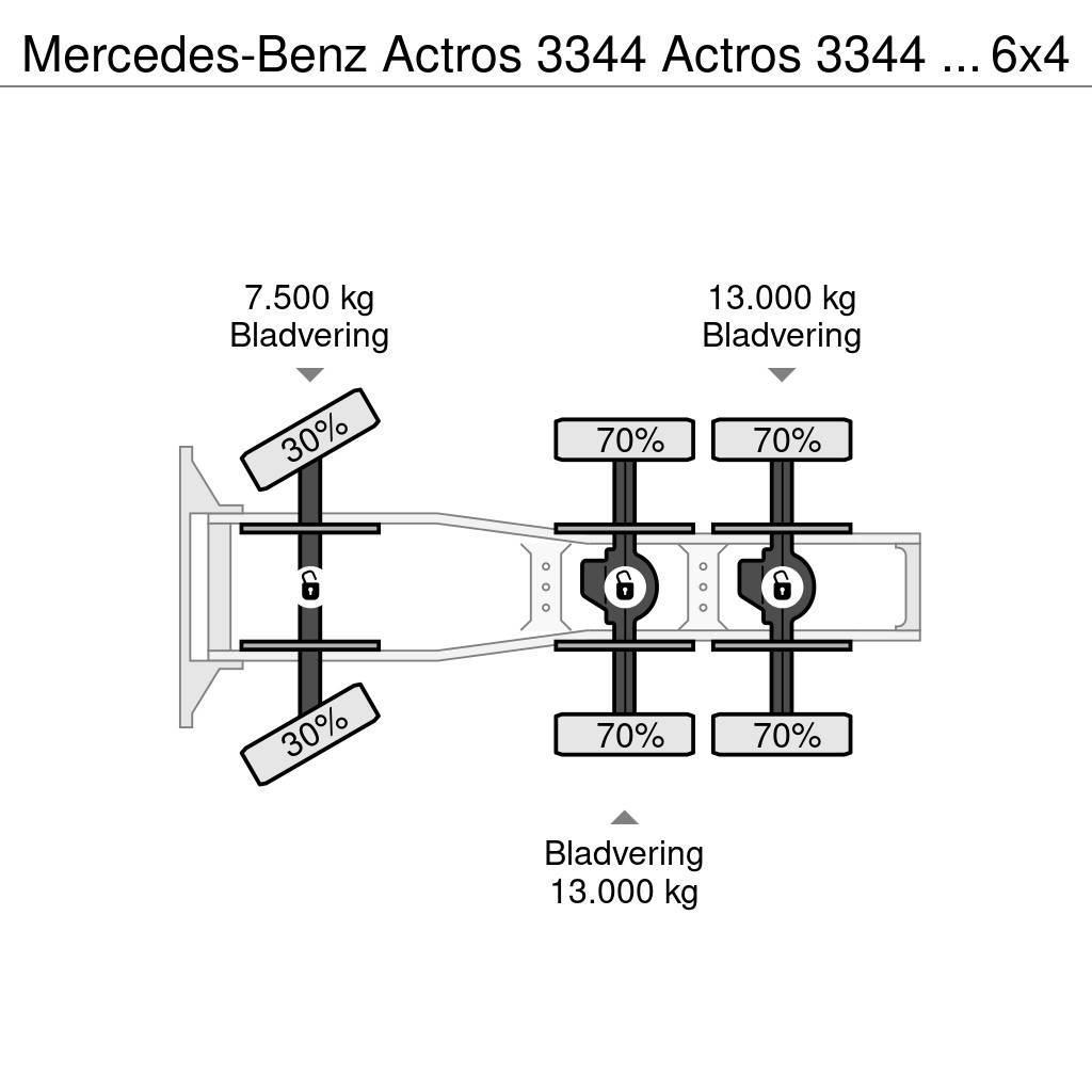 Mercedes-Benz Actros 3344 Actros 3344 Kipphydraulik 6x4 33Ton Trekkers