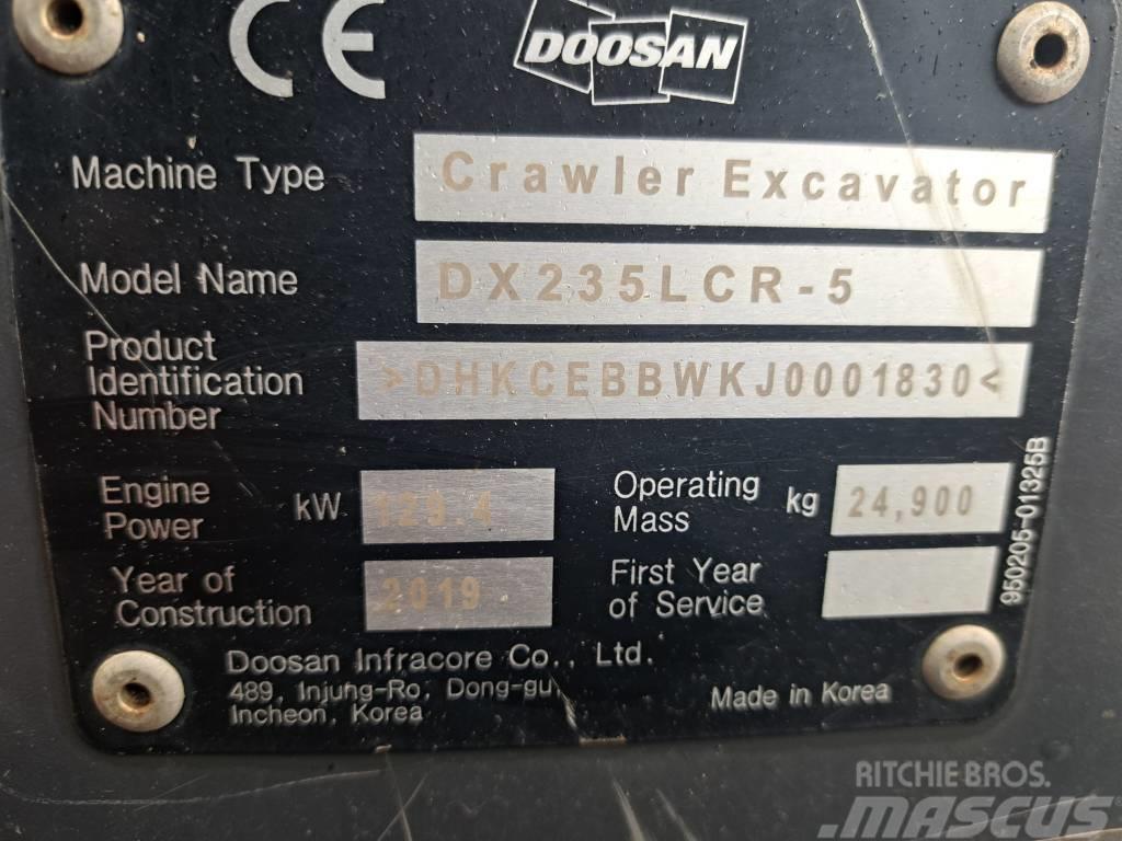 Doosan DX 235 LCR-5 Rupsgraafmachines