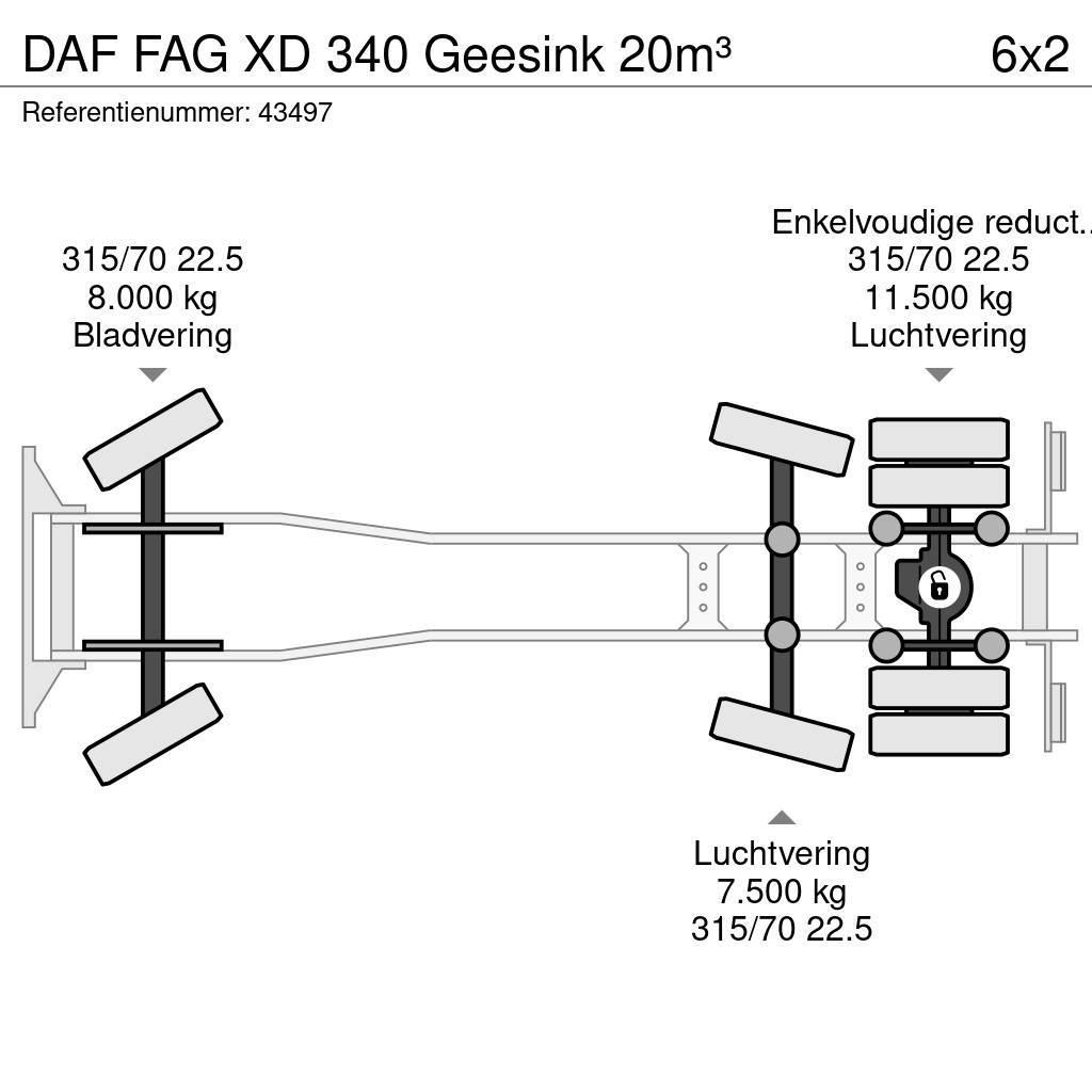 DAF FAG XD 340 Geesink 20m³ Vuilniswagens
