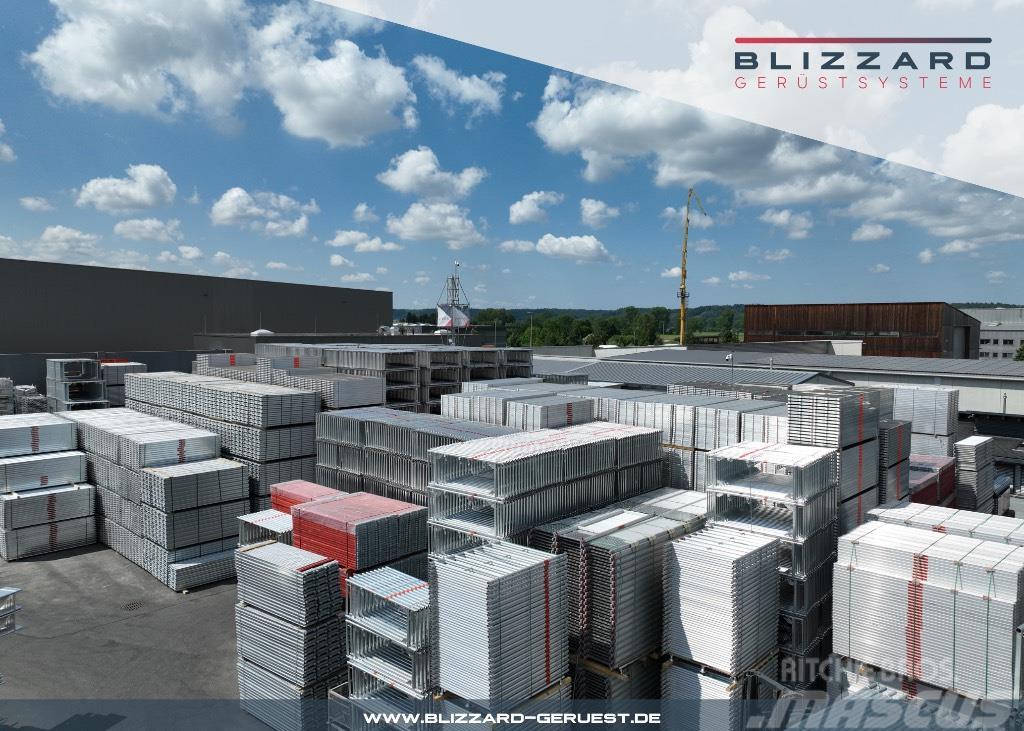 292,87 m² Alugerüst mit Siebdruckplatte Blizzard S Steigermateriaal