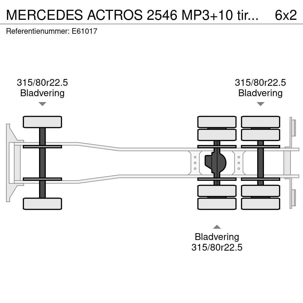 Mercedes-Benz ACTROS 2546 MP3+10 tires/pneus Containerchassis