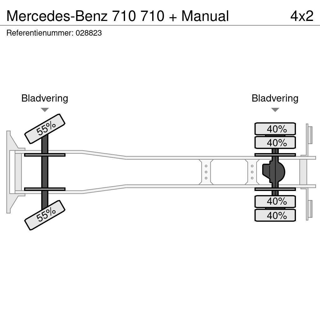 Mercedes-Benz 710 710 + Manual Bakwagens met gesloten opbouw
