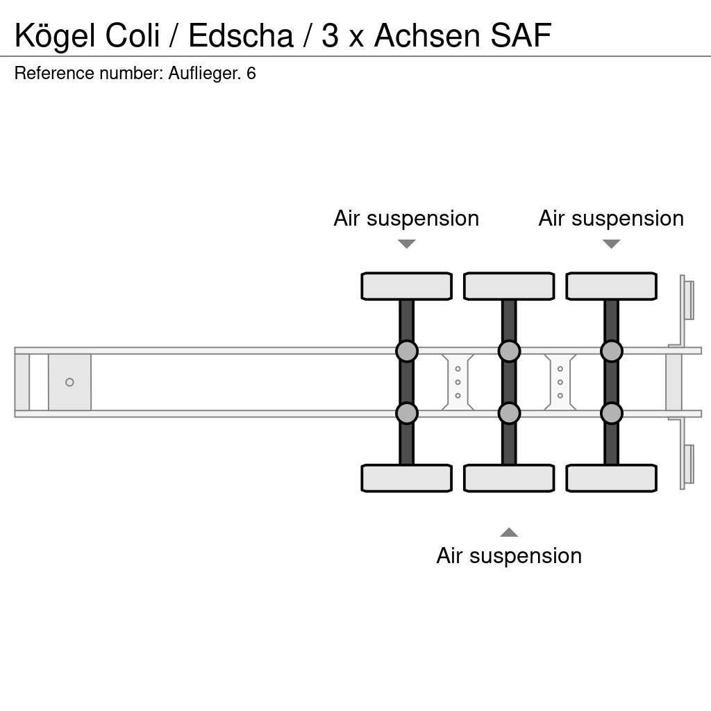 Kögel Coli / Edscha / 3 x Achsen SAF Schuifzeilen