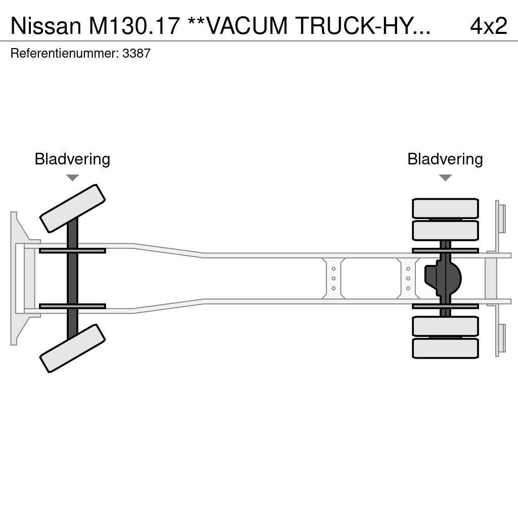 Nissan M130.17 **VACUM TRUCK-HYDROCUREUR-BELGIAN TRUCK** Kolkenzuigers