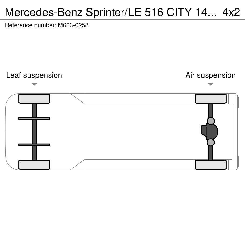 Mercedes-Benz Sprinter/LE 516 CITY 14 PCS AVAILABLE /PASSANGERS Minibussen