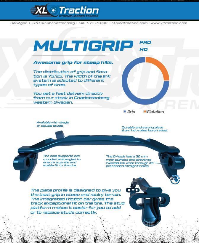 XL Tracks UNI + Multigrip 710-26.5" TRS2 /  FKF Rupsbanden, kettingen en onderstel