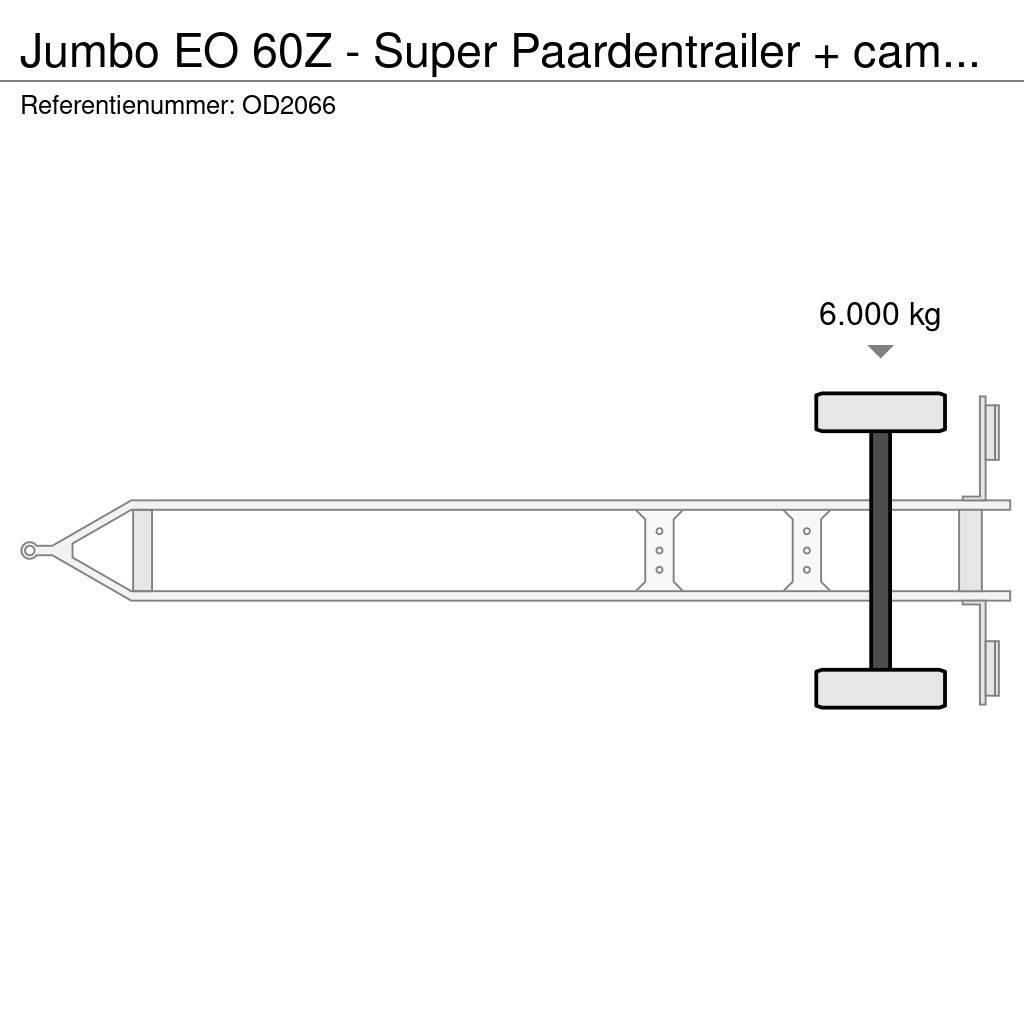Jumbo EO 60Z - Super Paardentrailer + camper GEEN BTW! Veetransport aanhanger