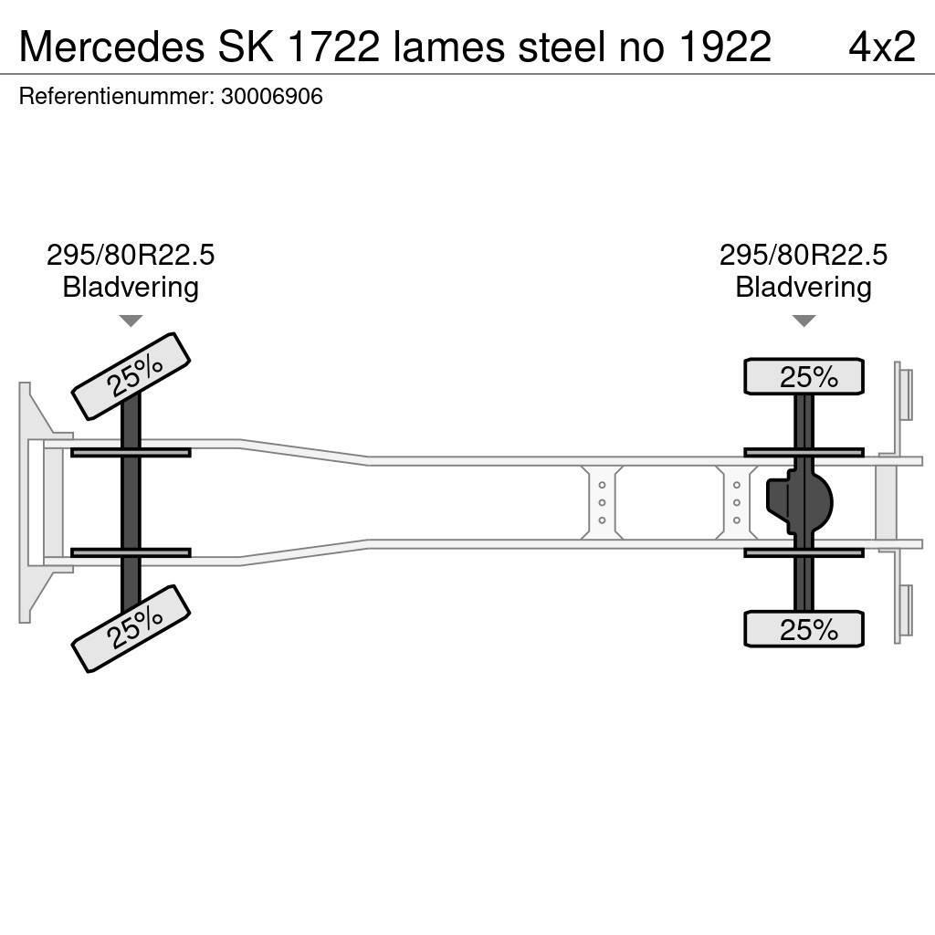 Mercedes-Benz SK 1722 lames steel no 1922 Chassis met cabine
